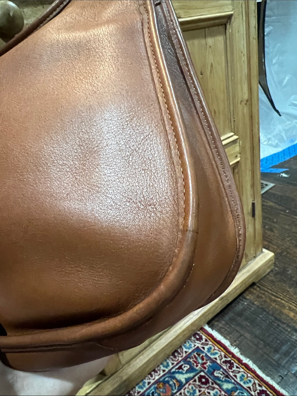 Coach 9980 Taft Crossbody in British Tan Leather - Picture 9 of 13